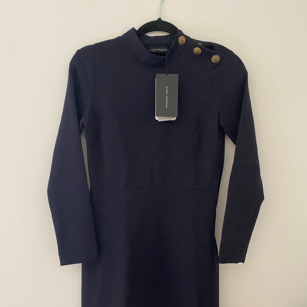 Zara fitted long sleeve dress